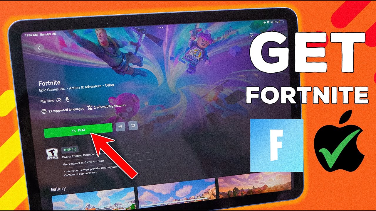 Get Fortnite on iPad