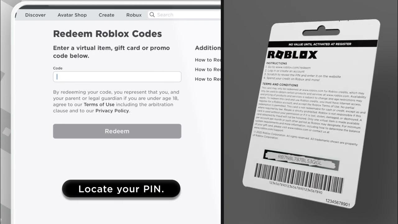 Redeem a Roblox Gift Card
